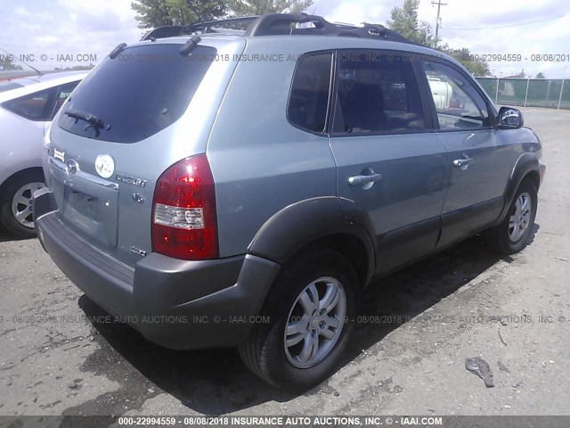 KM8JN72D36U256323 - 2006 HYUNDAI TUCSON GLS/LIMITED 绿色 照片 4