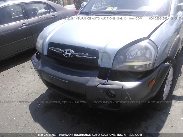 KM8JN72D36U256323 - 2006 HYUNDAI TUCSON GLS/LIMITED GREEN photo 6