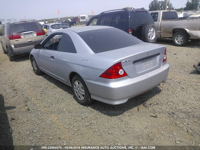 1HGEM22114L080622 - 2004 HONDA CIVIC DX VP SILVER photo 3