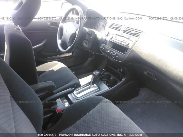 1HGEM22114L080622 - 2004 HONDA CIVIC DX VP SILVER photo 5