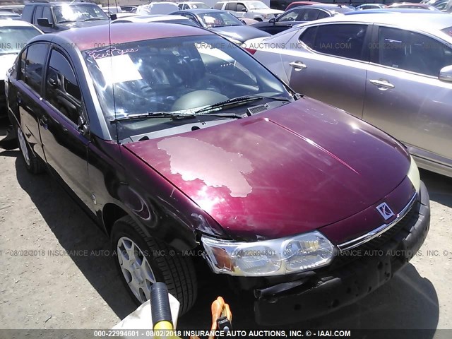 1G8AJ52F03Z114252 - 2003 SATURN ION LEVEL 2 勃艮第红 照片 1