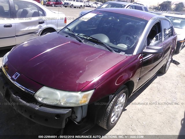 1G8AJ52F03Z114252 - 2003 SATURN ION LEVEL 2 勃艮第红 照片 2