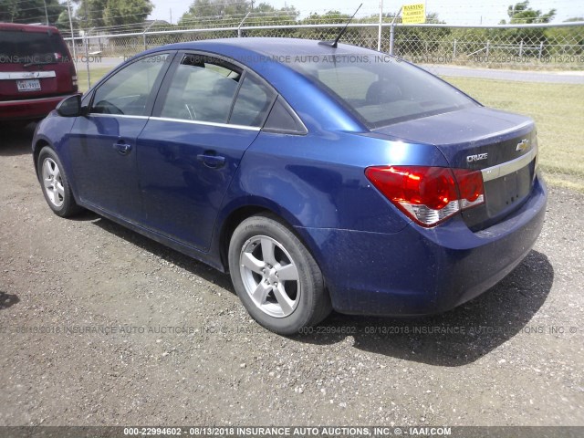 1G1PC5SB4D7261705 - 2013 CHEVROLET CRUZE LT BLUE photo 3