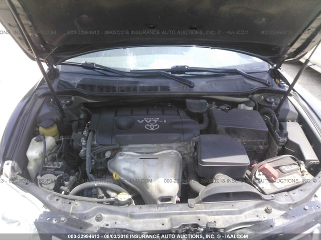 4T1BF3EK8AU023969 - 2010 TOYOTA CAMRY SE/LE/XLE BLACK photo 10