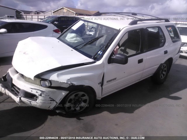 4S6CK58W3X4403019 - 1999 HONDA PASSPORT EX/LX Սպիտակ լուսանկար 2