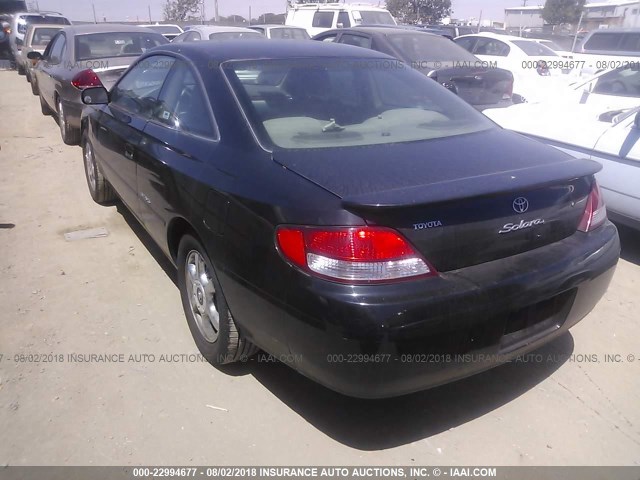 2T1CF22P0YC293207 - 2000 TOYOTA CAMRY SOLARA SE/SLE შავი ფოტო 3