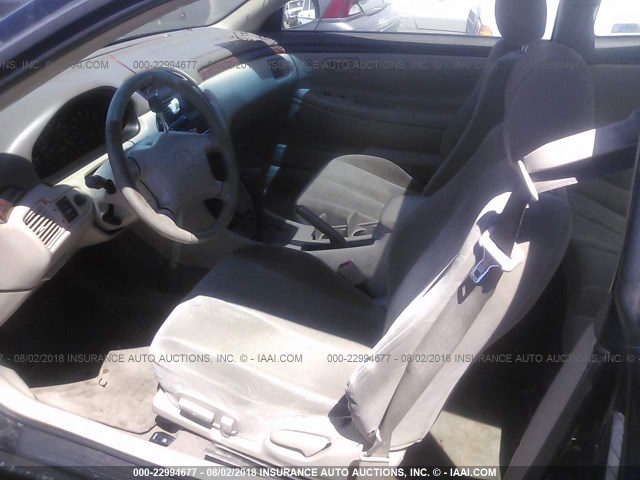 2T1CF22P0YC293207 - 2000 TOYOTA CAMRY SOLARA SE/SLE შავი ფოტო 5
