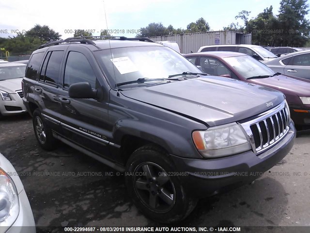 1J8GW68J24C195903 - 2004 JEEP GRAND CHEROKEE OVERLAND GRAY photo 1