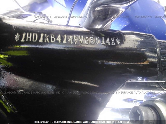 1HD1KB4149Y686148 - 2009 HARLEY-DAVIDSON FLHX BLUE photo 10