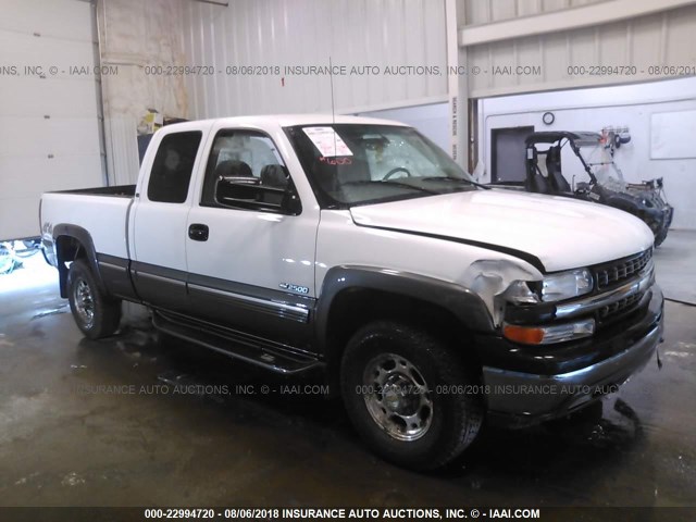 1GCGK29U2YE237484 - 2000 CHEVROLET SILVERADO K2500 WHITE photo 1