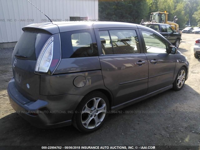 JM1CR29L390341711 - 2009 MAZDA 5 GRAY photo 4