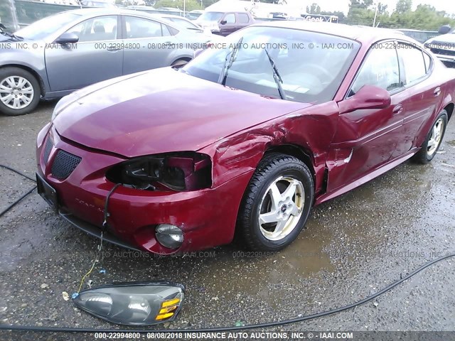 2G2WP522441304934 - 2004 PONTIAC GRAND PRIX GT RED photo 6