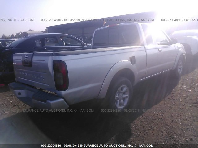 1N6DD26T04C434987 - 2004 NISSAN FRONTIER KING CAB XE SILVER photo 4