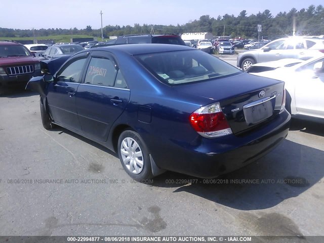 4T1BE32K85U383529 - 2005 TOYOTA CAMRY LE/XLE/SE Mavi foto 3