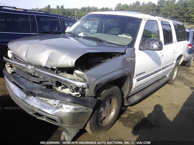 3GKFK16T51G177060 - 2001 GMC YUKON XL K1500 WHITE photo 2