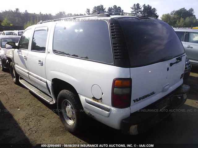 3GKFK16T51G177060 - 2001 GMC YUKON XL K1500 WHITE photo 3