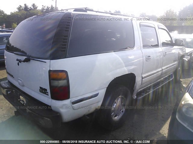 3GKFK16T51G177060 - 2001 GMC YUKON XL K1500 WHITE photo 4