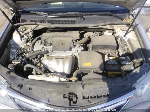 4T1BF1FK9DU694025 - 2013 TOYOTA CAMRY L/SE/LE/XLE 银色 照片 10