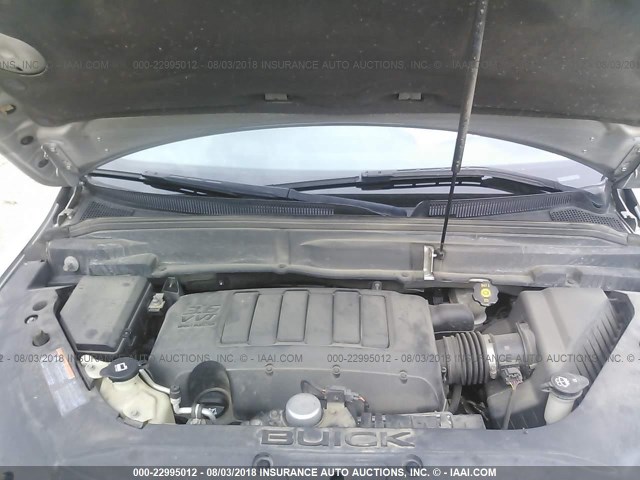 5GAKVBED9BJ337086 - 2011 BUICK ENCLAVE CXL 银色 照片 10