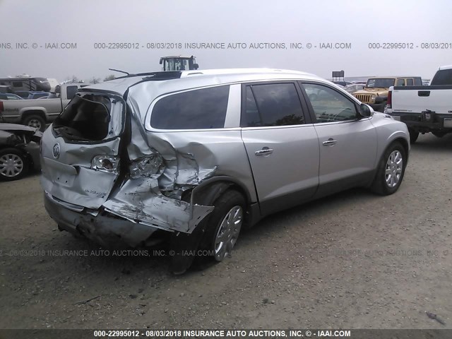 5GAKVBED9BJ337086 - 2011 BUICK ENCLAVE CXL SILVER photo 4