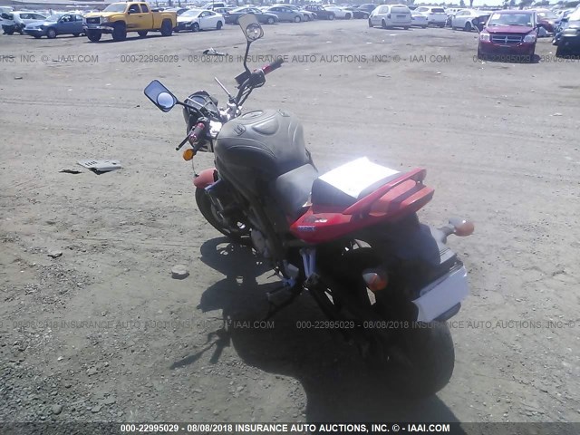 JS1VP53A562104607 - 2006 SUZUKI SV650 RED photo 3