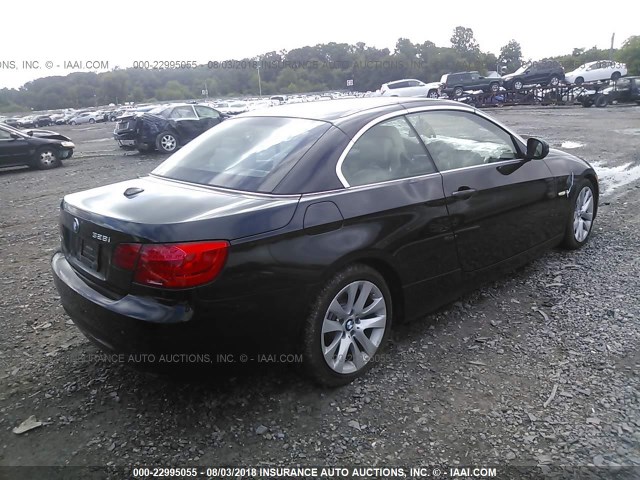 WBADW7C56BE545879 - 2011 BMW 328 I SULEV BLACK photo 4