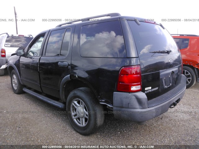 1FMZU62K43ZA83408 - 2003 FORD EXPLORER XLS/XLS SPORT BLACK photo 3