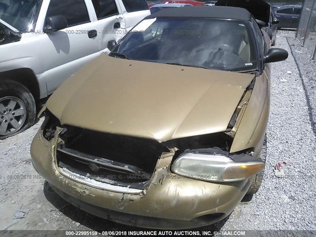 3C3EL45H4VT524379 - 1997 CHRYSLER SEBRING JX GOLD photo 6