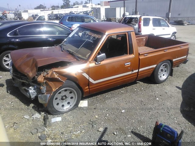 JN6ND01S0EW009518 - 1984 DATSUN 720 STANDARD BED ORANGE photo 2