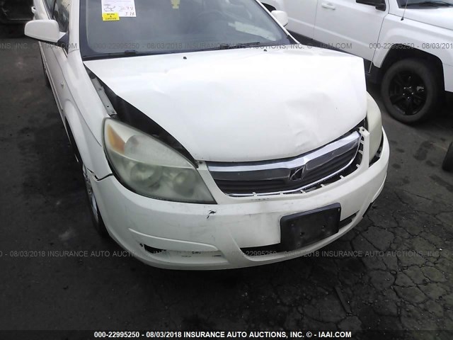 1G8ZS57N78F119117 - 2008 SATURN AURA XE WHITE photo 6