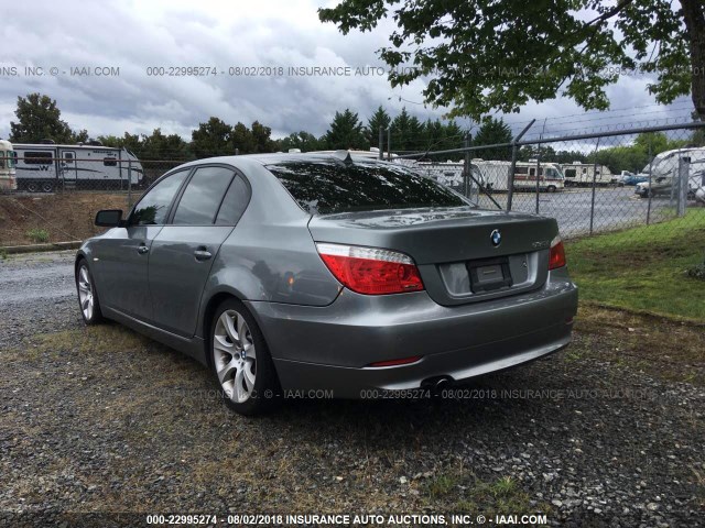 WBANW13598CZ81034 - 2008 BMW 535 GRAY photo 3