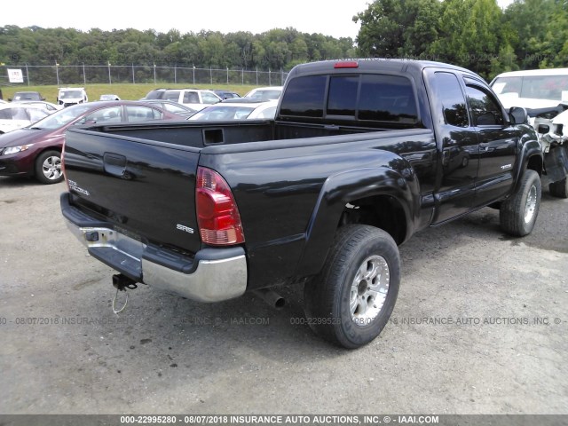 5TEUX42N96Z275937 - 2006 TOYOTA TACOMA ACCESS CAB Қара фото 4