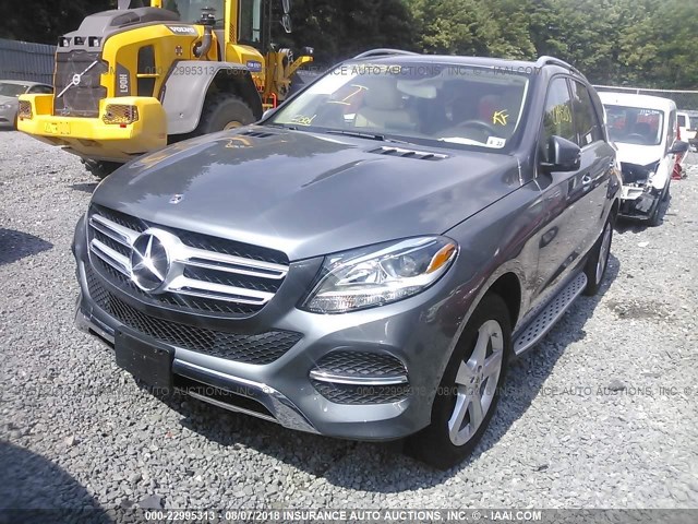 4JGDA5HB0JB010112 - 2018 MERCEDES-BENZ GLE 350 4MATIC GRAY photo 2