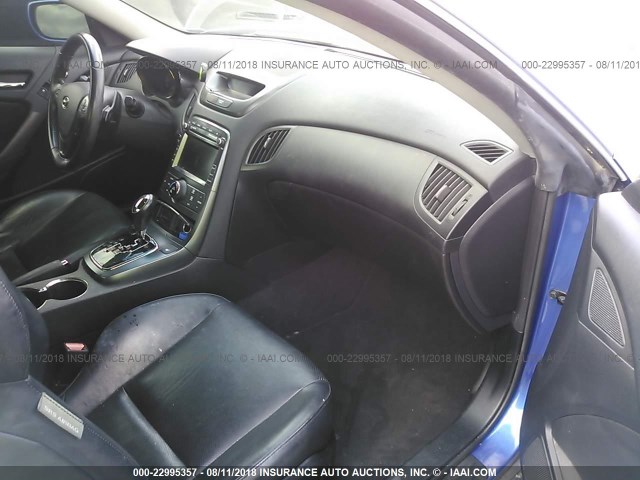 KMHHU6KH5BU046167 - 2011 HYUNDAI GENESIS COUPE 3.8L BLUE photo 5