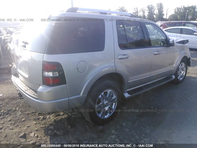 1FMEU75877UB61395 - 2007 FORD EXPLORER LIMITED SILVER photo 4