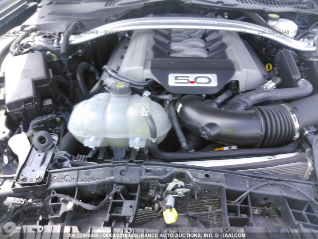 1FA6P8CF4H5202123 - 2017 FORD MUSTANG GT GRAY photo 10