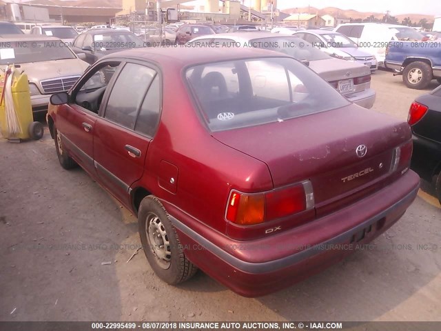 JT2EL43A0N0163756 - 1992 TOYOTA TERCEL DELUXE GRAY photo 3