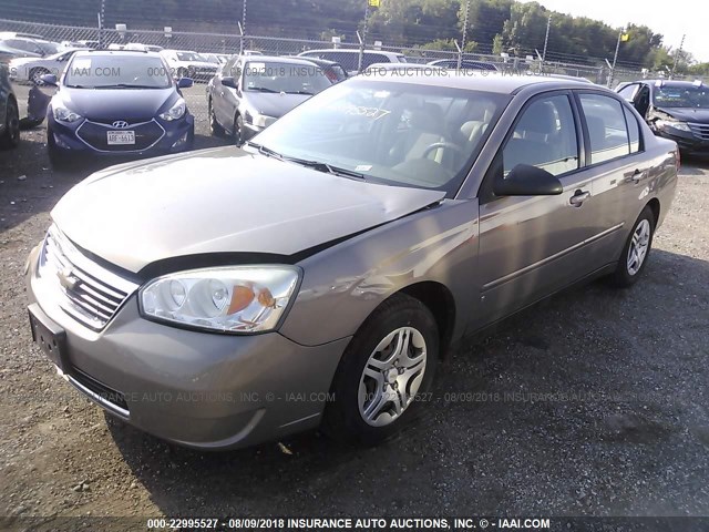 1G1ZS58F37F289219 - 2007 CHEVROLET MALIBU LS BROWN photo 2