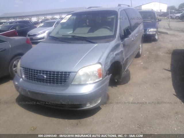 2FMZA52297BA04553 - 2007 FORD FREESTAR SEL BLUE photo 6