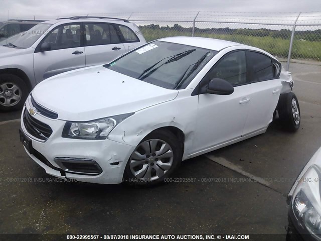 1G1PC5SH6G7208416 - 2016 CHEVROLET CRUZE LIMITED LS WHITE photo 2