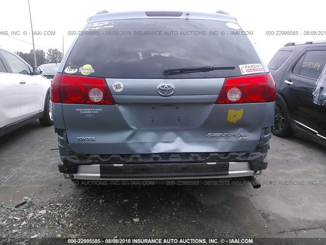 5TDBK22C19S027787 - 2009 TOYOTA SIENNA XLE/XLE LIMITED GRAY photo 6