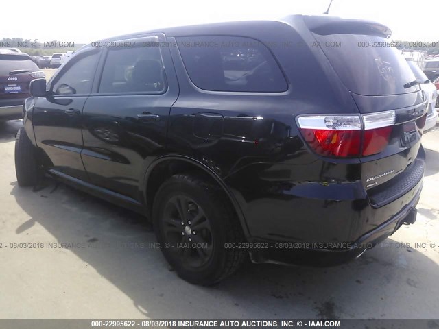 1C4RDJAG3DC698136 - 2013 DODGE DURANGO SXT BLACK photo 3