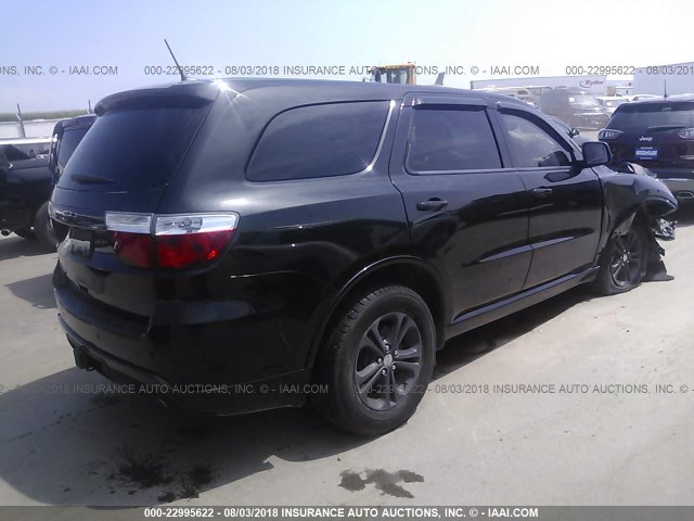 1C4RDJAG3DC698136 - 2013 DODGE DURANGO SXT BLACK photo 4