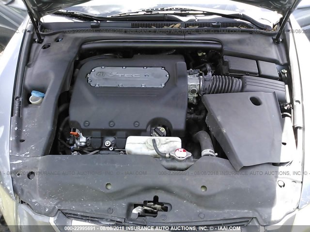 19UUA65555A058937 - 2005 ACURA TL GRAY photo 10