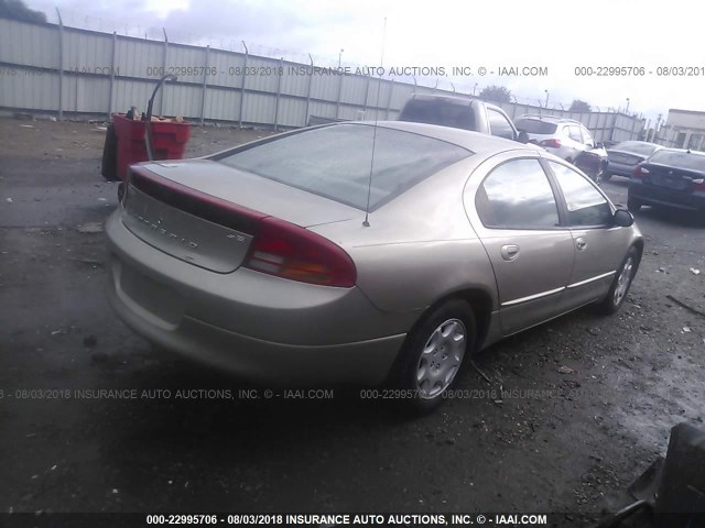 2B3HD46R32H290075 - 2002 DODGE INTREPID SE BEIGE photo 4