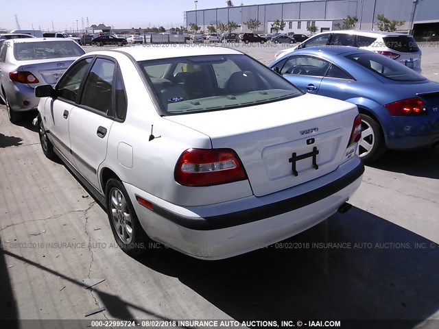 YV1VS29582F849488 - 2002 VOLVO S40 1.9T WHITE photo 3