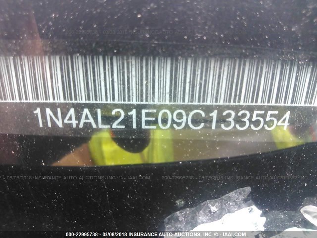 1N4AL21E09C133554 - 2009 NISSAN ALTIMA 2.5/2.5S ნაცრისფერი ფოტო 9