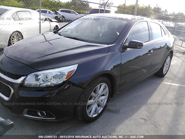 1G11D5SL5FF203266 - 2015 CHEVROLET MALIBU 2LT GRAY photo 2