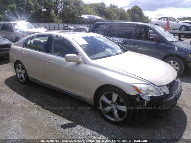 JTHBN96S265001121 - 2006 LEXUS GS GENERATION 200 430 GOLD photo 1