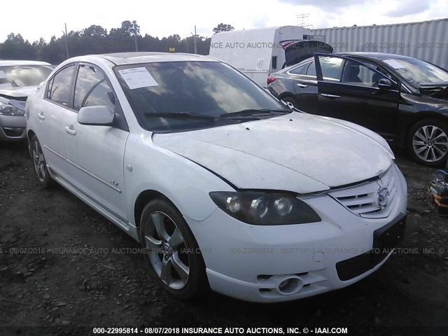 JM1BK323151349875 - 2005 MAZDA 3 S WHITE photo 1